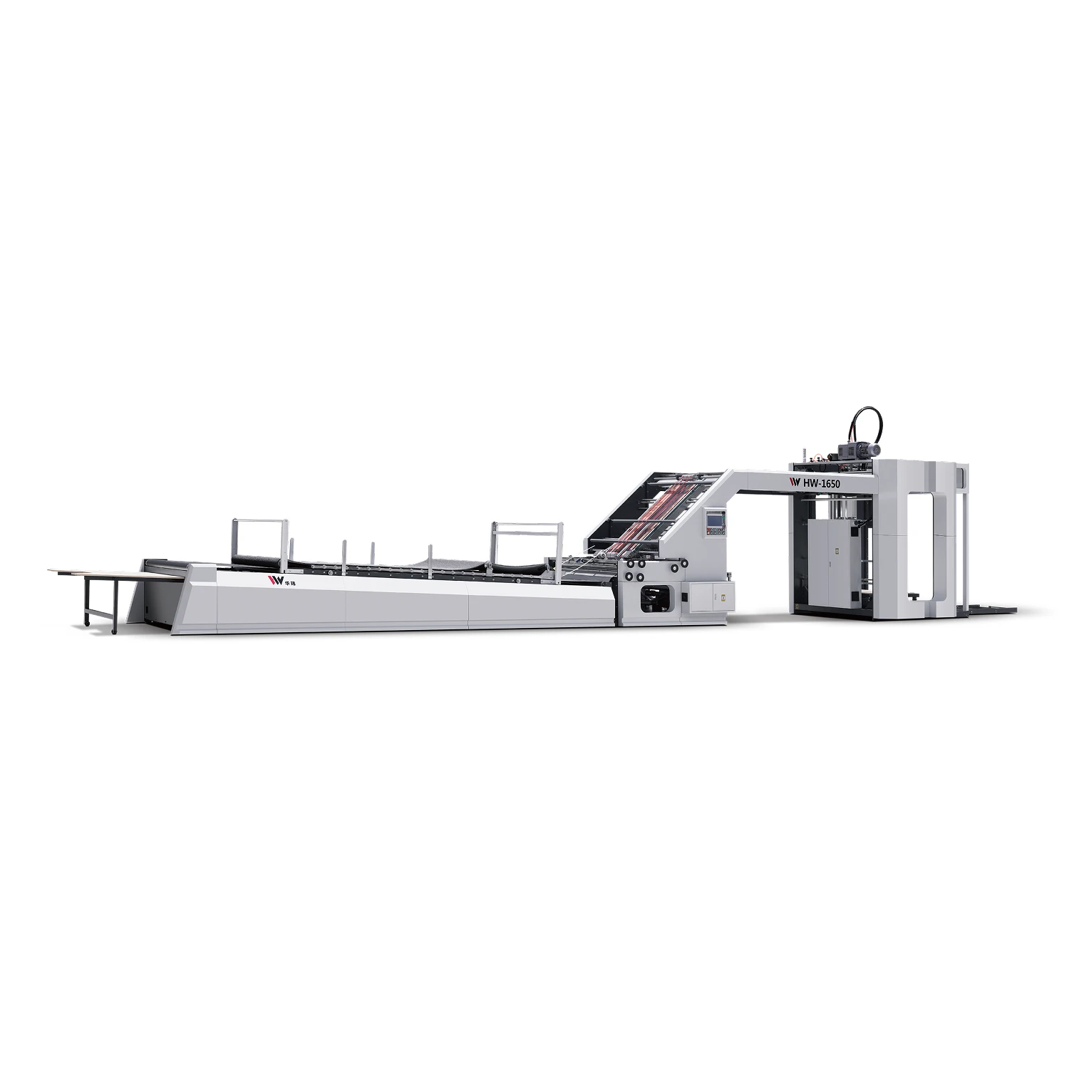 HWS-1450MAX High-Speed Automatic Three-in-One Five Layer Flute Laminator Machine
